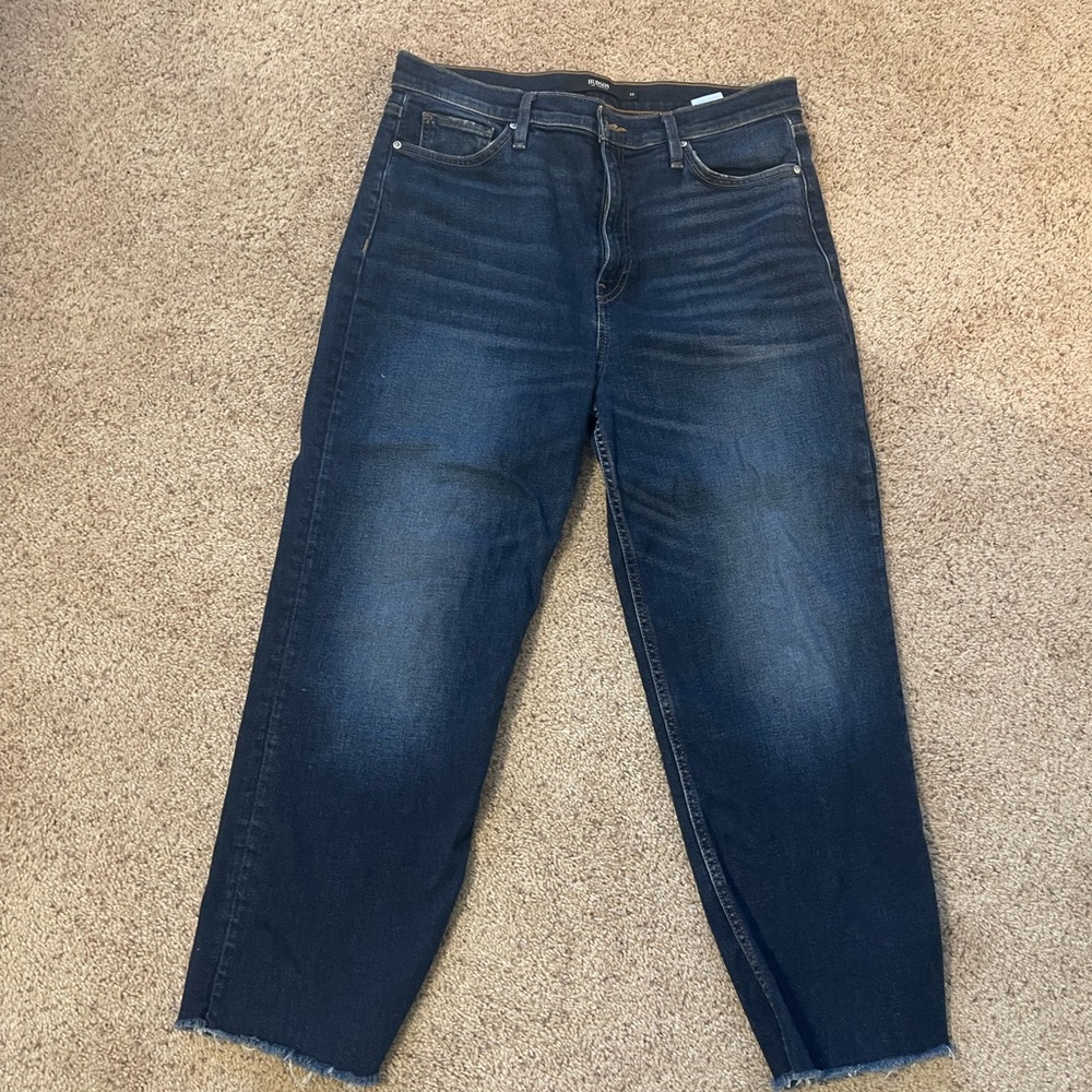 Hudson Jeans Blue Flare Wide Leg Denim